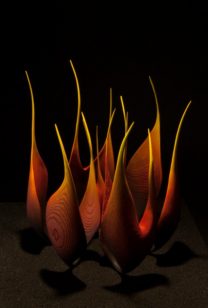 Photo de la pièce " heart in fire ", création originale de Coralie Saramago